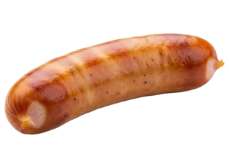 Delicious grilled sausage with golden brown skin, ready for a meal