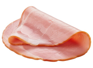 Single thin slice of delicious cooked ham, perfect for sandwiches and charcuterie