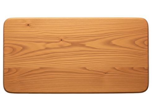 Versatile wooden cutting board with beautiful natural grain and smooth rounded edges