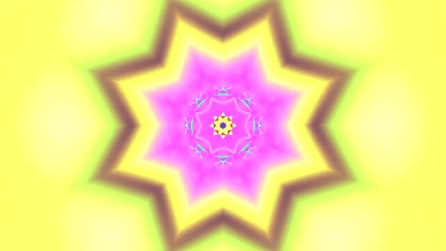 Tunnel video vj loop screensaver features vibrant pink and yellow patterns in seamless motion for a captivating visual experience