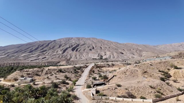 Wadi Bani Khalid is&nbsp;a popular tourist destination in Oman, known for its lush oasis, clear turquoise pools, and rugged mountain scenery.
