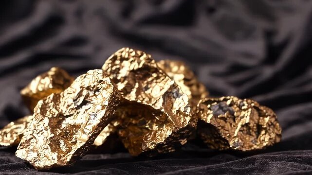 Close Up of a Gold Nuggets