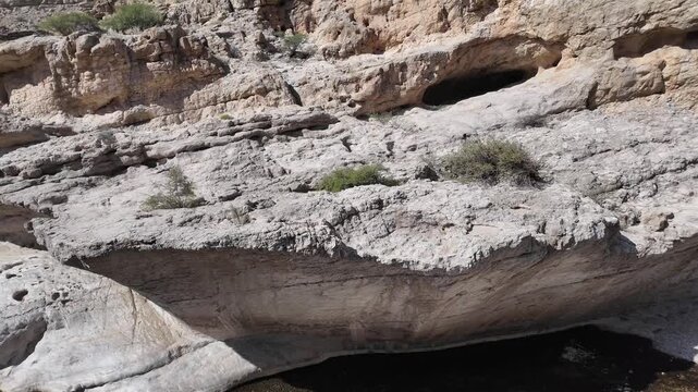 Wadi Bani Khalid is&nbsp;a popular tourist destination in Oman, known for its lush oasis, clear turquoise pools, and rugged mountain scenery.
