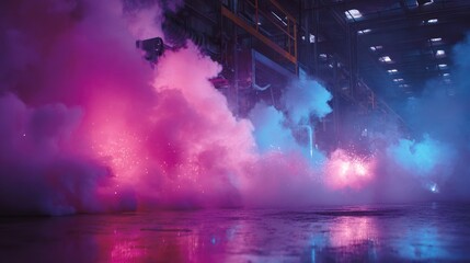 Industrial fire suppression system demonstration