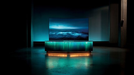 Modern tv display showcase