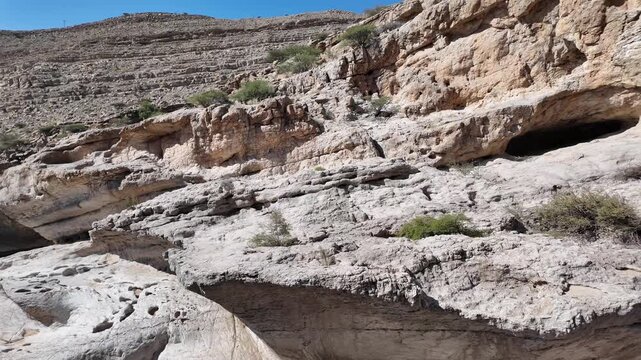 Wadi Bani Khalid is&nbsp;a popular tourist destination in Oman, known for its lush oasis, clear turquoise pools, and rugged mountain scenery.
