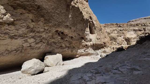 Wadi Bani Khalid is&nbsp;a popular tourist destination in Oman, known for its lush oasis, clear turquoise pools, and rugged mountain scenery.

