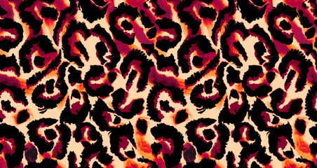 Leopard and zebra pattern design. Liquid leopard pattern.For textile and print.