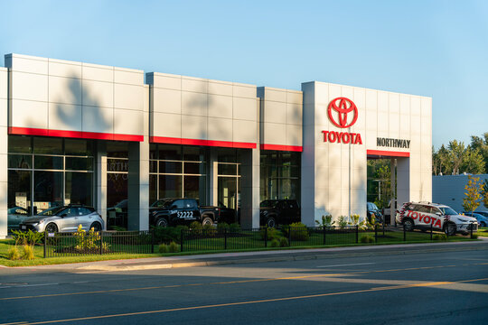 Latham, NY - Sep 18, 2025: Northway Toyota dealership at 737 Loudon Road in Latham, NY, featuring showroom architecture, branded signage, and a regional hub for new and used Toyota vehicles