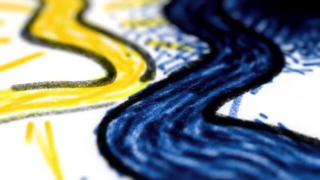 green snake on black background