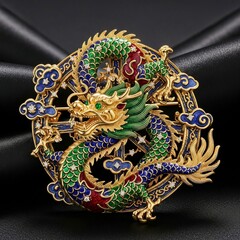 Beautiful of Cute Stylish Dragon with Elegant Artistry and Gems