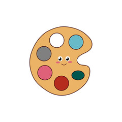 Fototapeta premium cute school supplies stickers