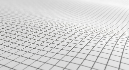 White grid surface with gentle waves and soft shadows texture background