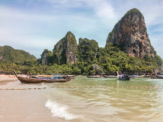Fototapeta premium Railay Beach in Krabi, Thailand