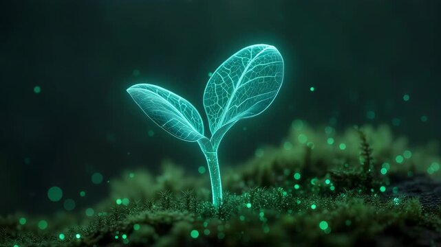 Low poly Earth covered with green leaves symbolizing sustainability and nature