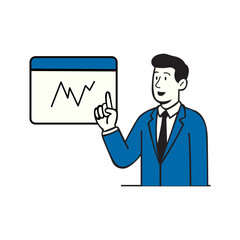 businessman with a clipboard