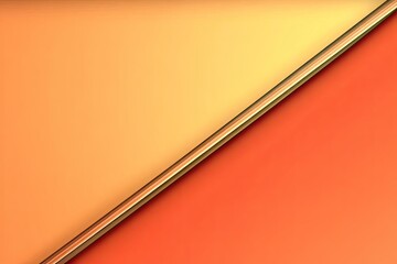 Diagonal division of orange shades with golden accent