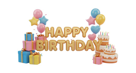 happy birthday card with cake