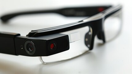 Augmented Reality Smart Glasses with Dual Cameras and Transparent Display