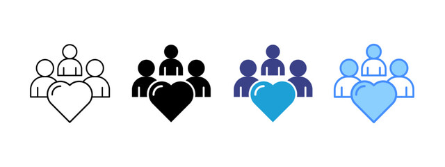 Customer Loyalty  icon set multiple style collection