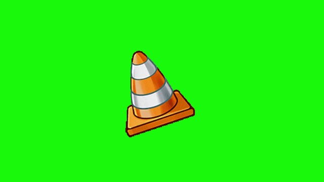 vector illustration of a traffic cone