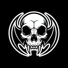 logo sticker skull Darkness