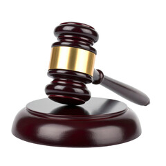 Gavel of Justice: A close-up view of a classic wooden gavel and its sound block, symbolic of law, order, and judgment. This image evokes respect for the legal system and the weight of decisions.