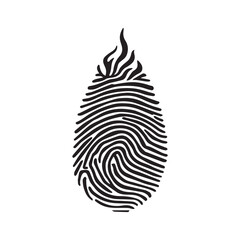 World Map Line Fingerprint Design Showing International Collaboration and Harmony