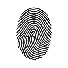 Heartbeat Fingerprint Logo Representing Life Emotion and Human Energy