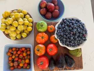 fresh food from garden