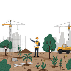 Urban development with nature restoration project