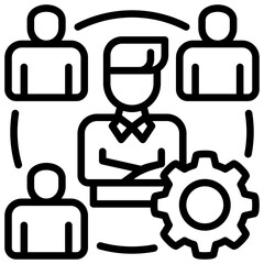 Management  Icon Element For Design