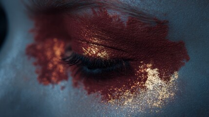 Fototapeta premiumHighlight the limited edition autumn makeup products, such as eyeshadow palettes and lipsticks. Rich in color and full of artistic sense