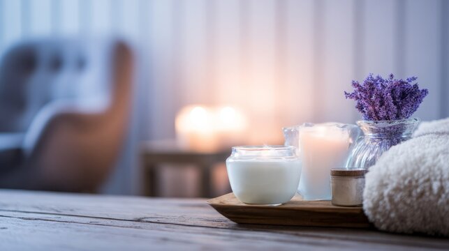 Create a "home SPA" experience and promote products such as fragrances, body care, and soothing masks.