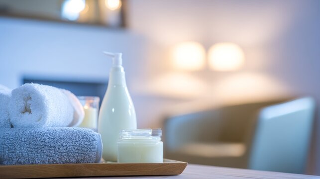 Create a "home SPA" experience and promote products such as fragrances, body care, and soothing masks.