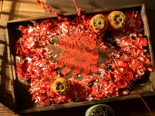 Spring Festival Year of the Horse paper cutting window decorations red paper