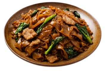 Stir-Fried Pad See Ew Noodles with Beef and Chinese Broccoli