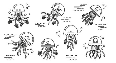 A cheerful, vibrant, and fun vector graphic illustration of a happy cartoon bumblebee collecting honey