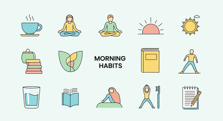 A cheerful, vibrant, and fun vector graphic illustration of a happy cartoon bumblebee collecting honey