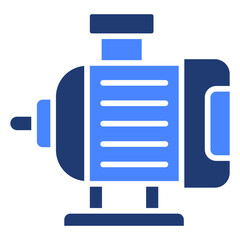Electric Motor  Icon Element For Design