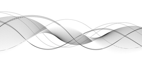 abstract creative blend wave lines technology background vector.