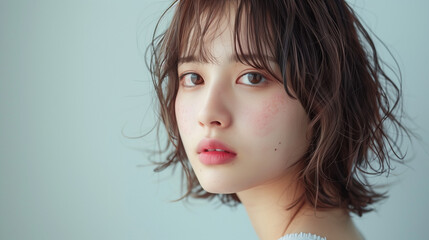 日本人の美しい女性のモデル