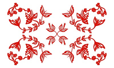 Abstract color background and copy space for text with flower