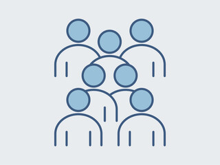 Customer icon. Supermarket icon vector. Outline vector icons. Flat illustration concept.