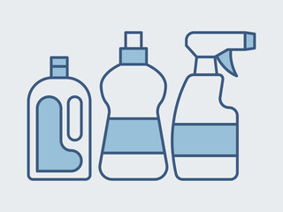 Cleaning product icon. Supermarket icon vector. Outline vector icons. Flat illustration concept.