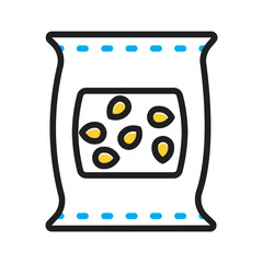 Vector multi color icon for Seed bag