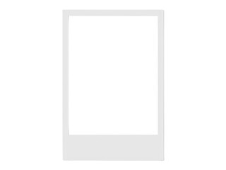 Simple instant photo film frame template blank for memories and nostalgic design presentation. isolated PNG with Transparent Background