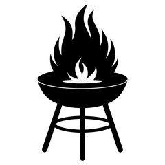 barbecue grill isolated on white