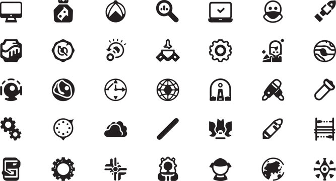 Vector icon set illustration design of zodiac signs and symbols for business web