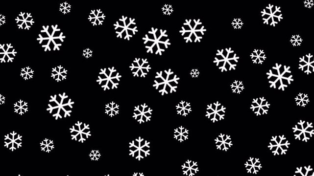 Snow flakes falling winter pattern christmas holiday frost background suitable for holiday season backdrops, festive greetings, winter-themed designs, and overlay effects.